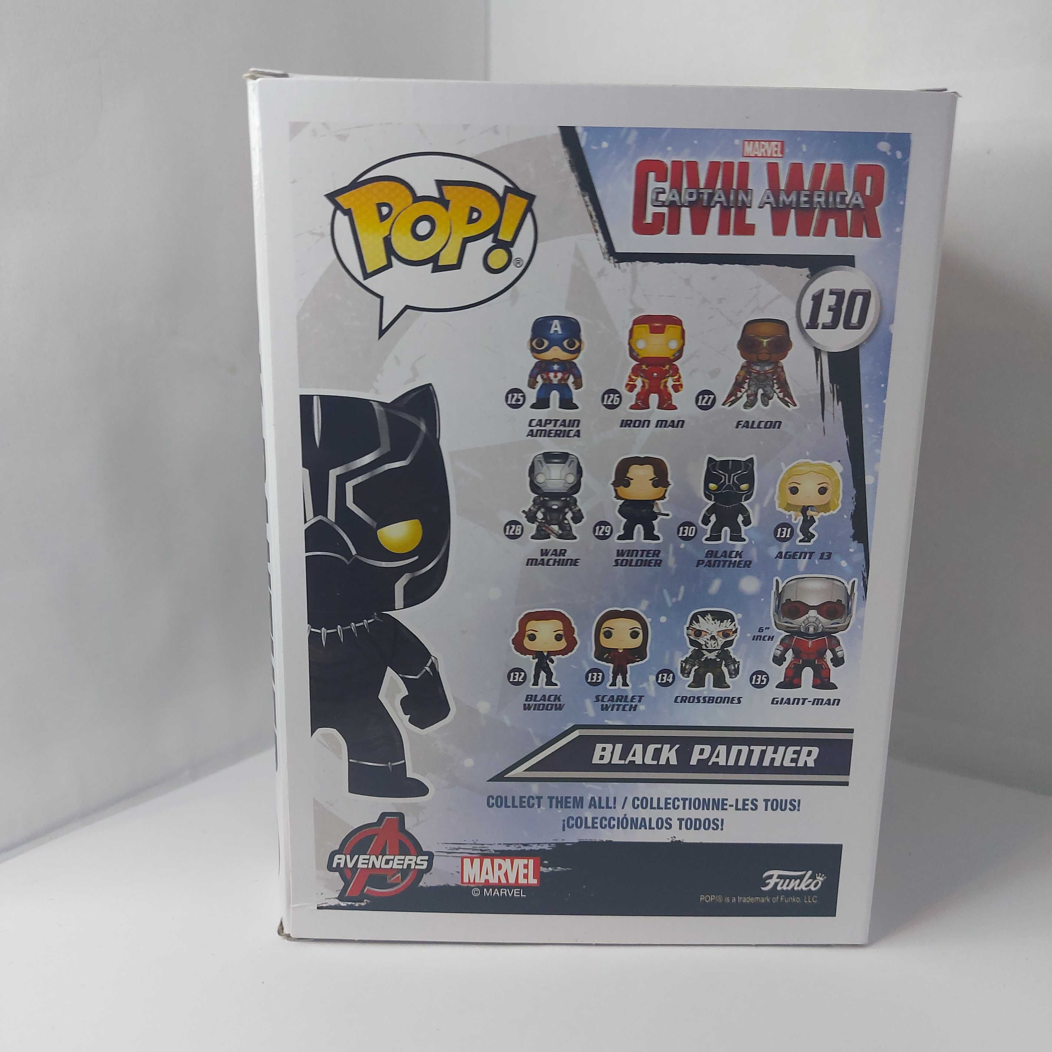 Funko Pop / Black Panther / 130 / Civil War / LUP