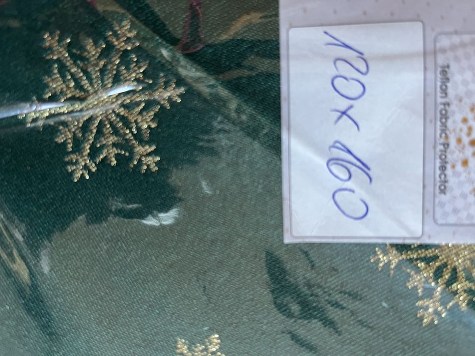 Obrus świąteczny dwustronny 120x160