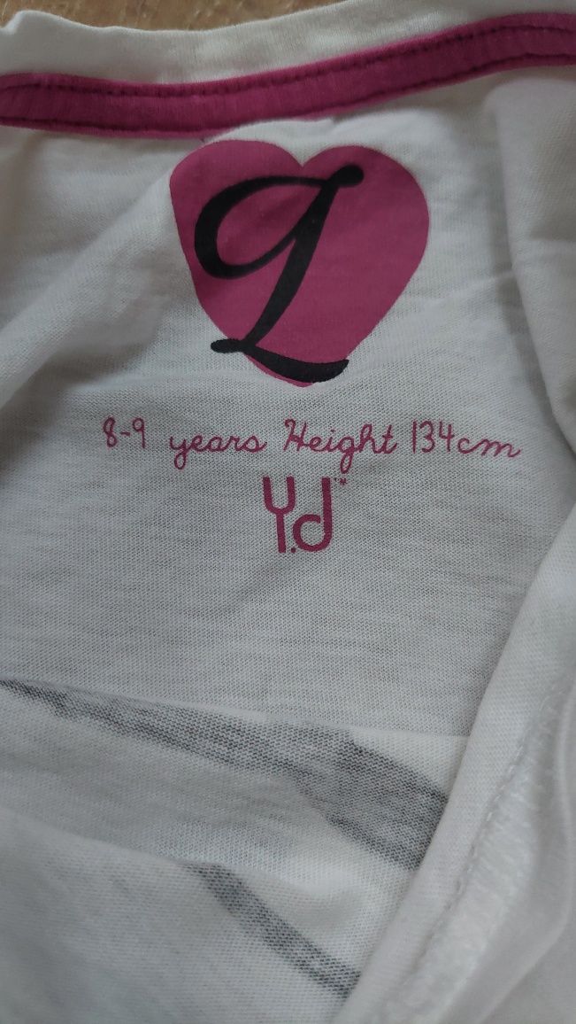 koszulka dziewczęca tshirt bluzka r. 134