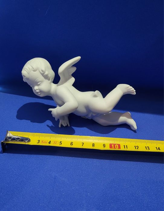 Рідкісна старовинна фарфорова статуетка фігурка ангел weimar  meissen