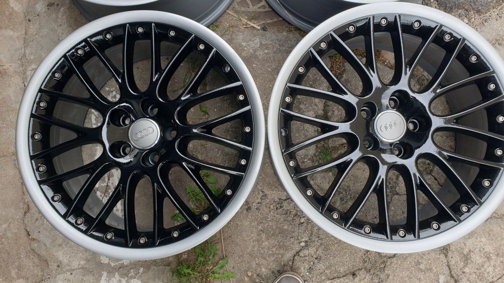 Alufelgi Audi BBS RS 861 19 5x112 8.5J ET 48 Felgi ori czarne 2tlg