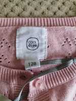 Sweter sweterek ażurowy na lato różowy CoolClub Nowy 128