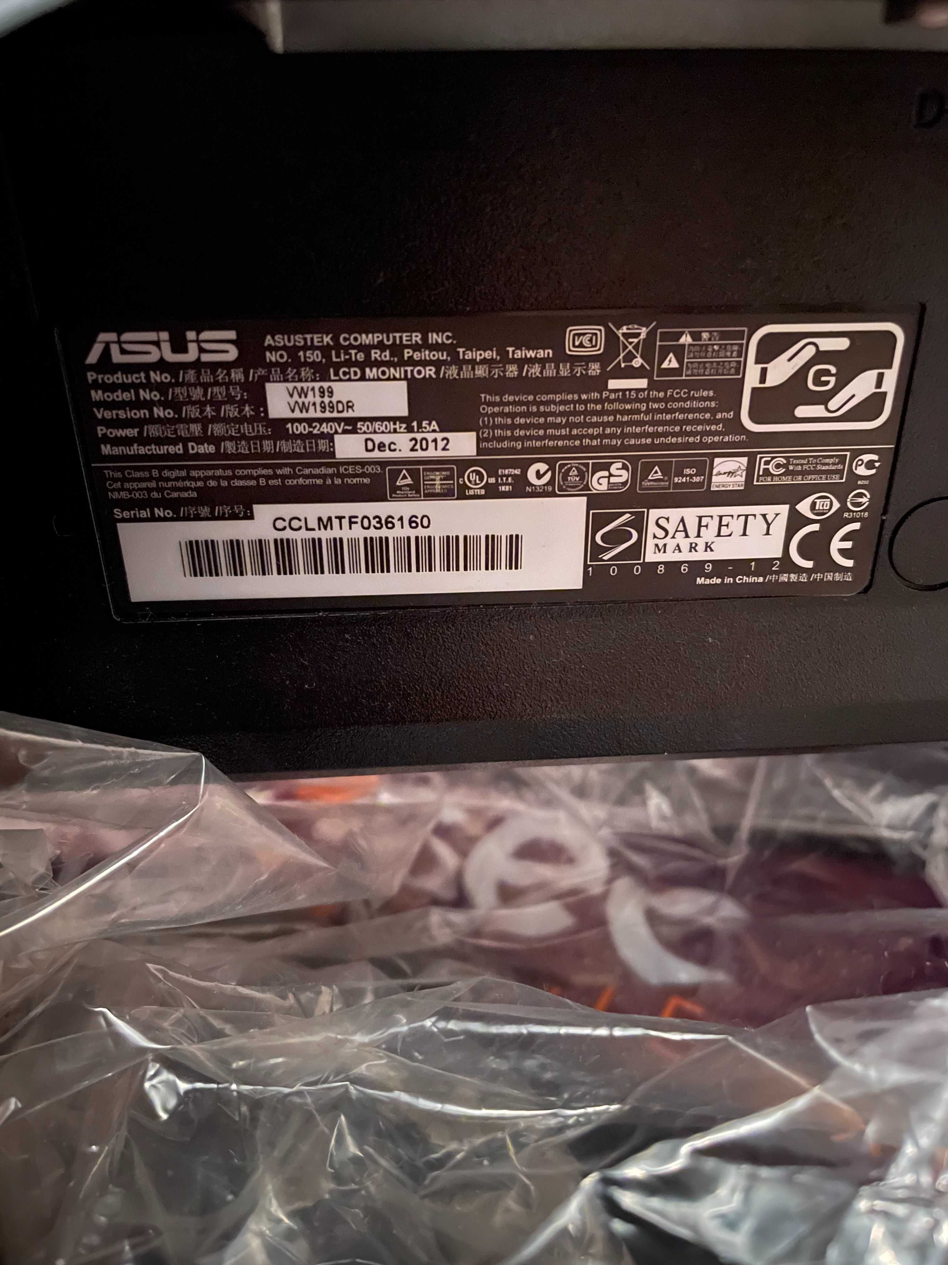 Monitor Asus - Computador Fixo HP