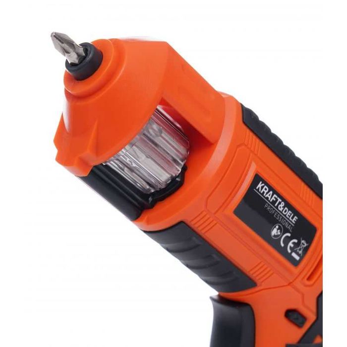 Wkrętarka AKU litowo-jonowa  1300m Ah LED + Bity  + ładowarka KD1574