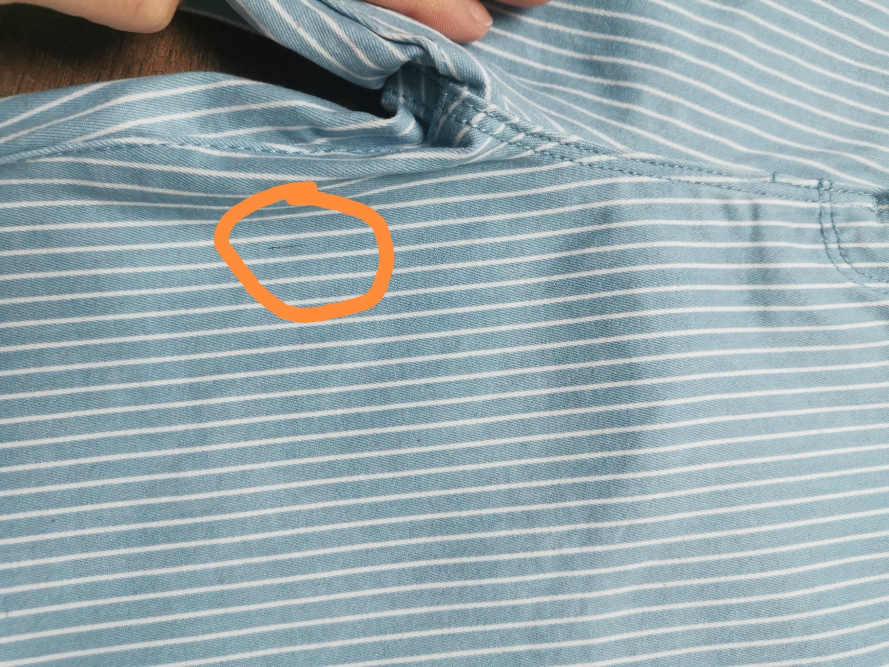 Dżinsy błękitne w białe pasy Denim Co rozmiar 146