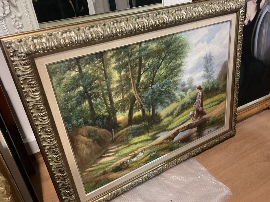 Quadro tela a oleo 125x95 cm
