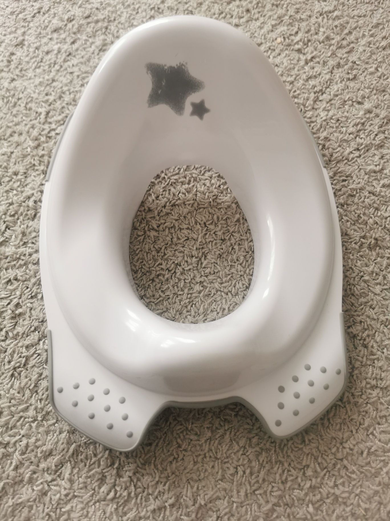 Podkladka na wc biała gwiazdki