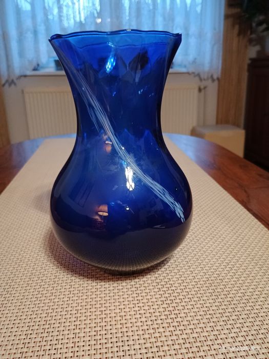 Kolorowe szkło PRL - wazon