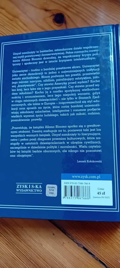 Umysł zamknięty Allan Bloom