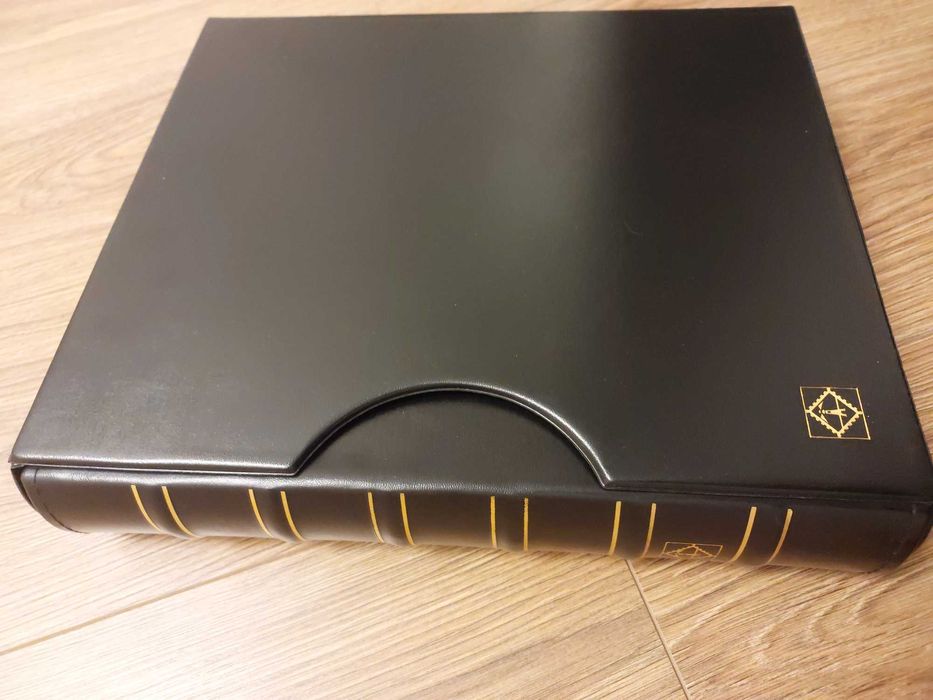 LEUCHTTURM okładka + futerał Optima Grande czarny + 60 kart!