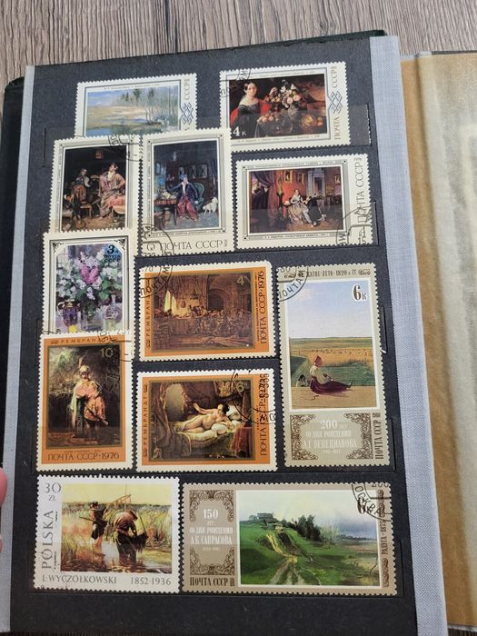 Znaczki pocztowe + klaser gratis