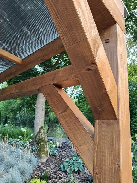 Altana taras pergola wiata na wymiar zabudowa dach poliwęglan