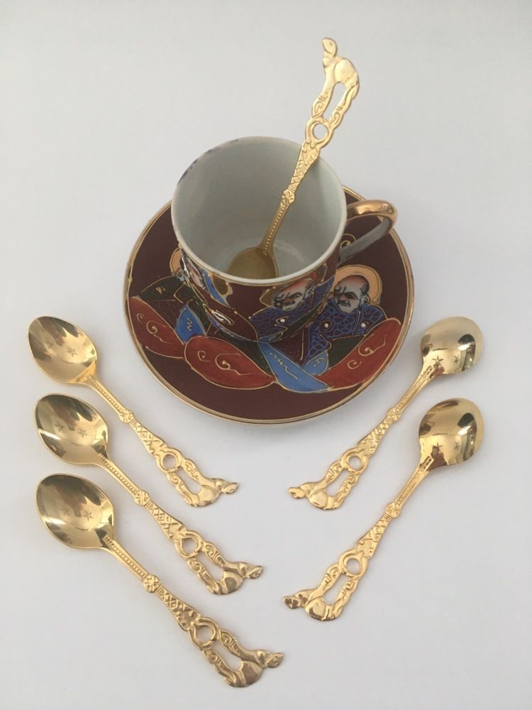 Oryginalny zestaw kawowy, z porcelany japońskiej