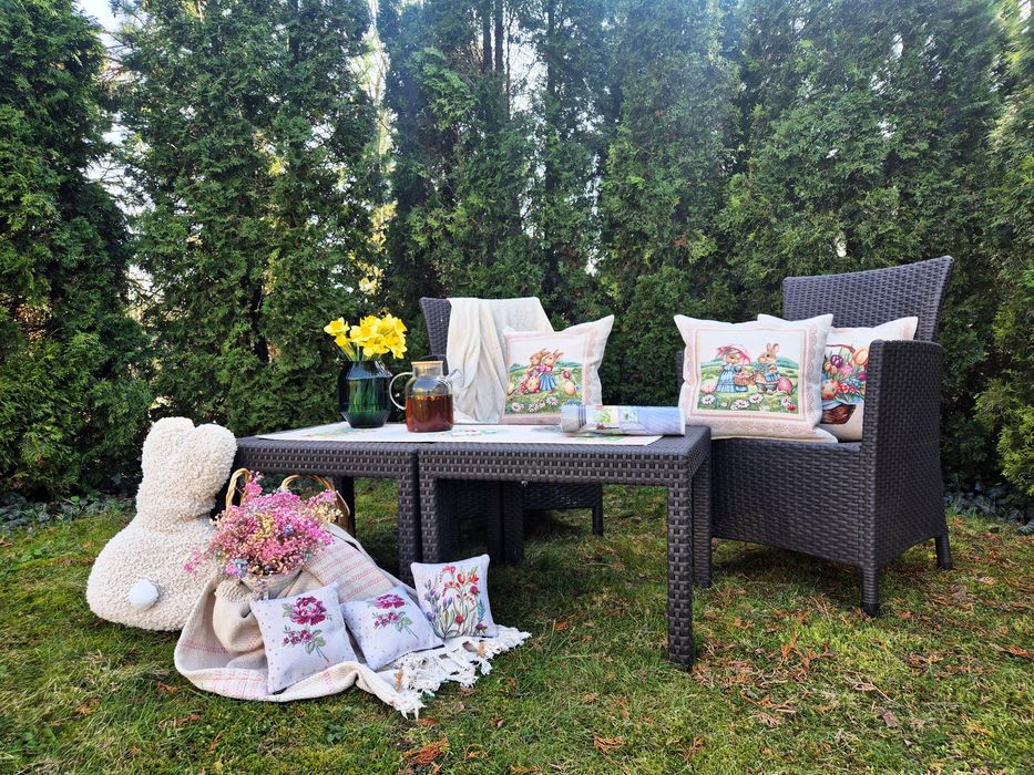 Bieżnik Wielkanocny 40x100 cm gobelinowy DW01 z Zajączkami