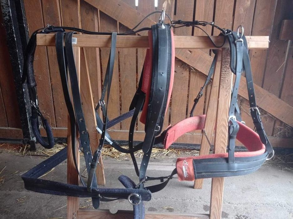 NIŻSZA CENA! Uprząż pony na parę Picasso Biothane