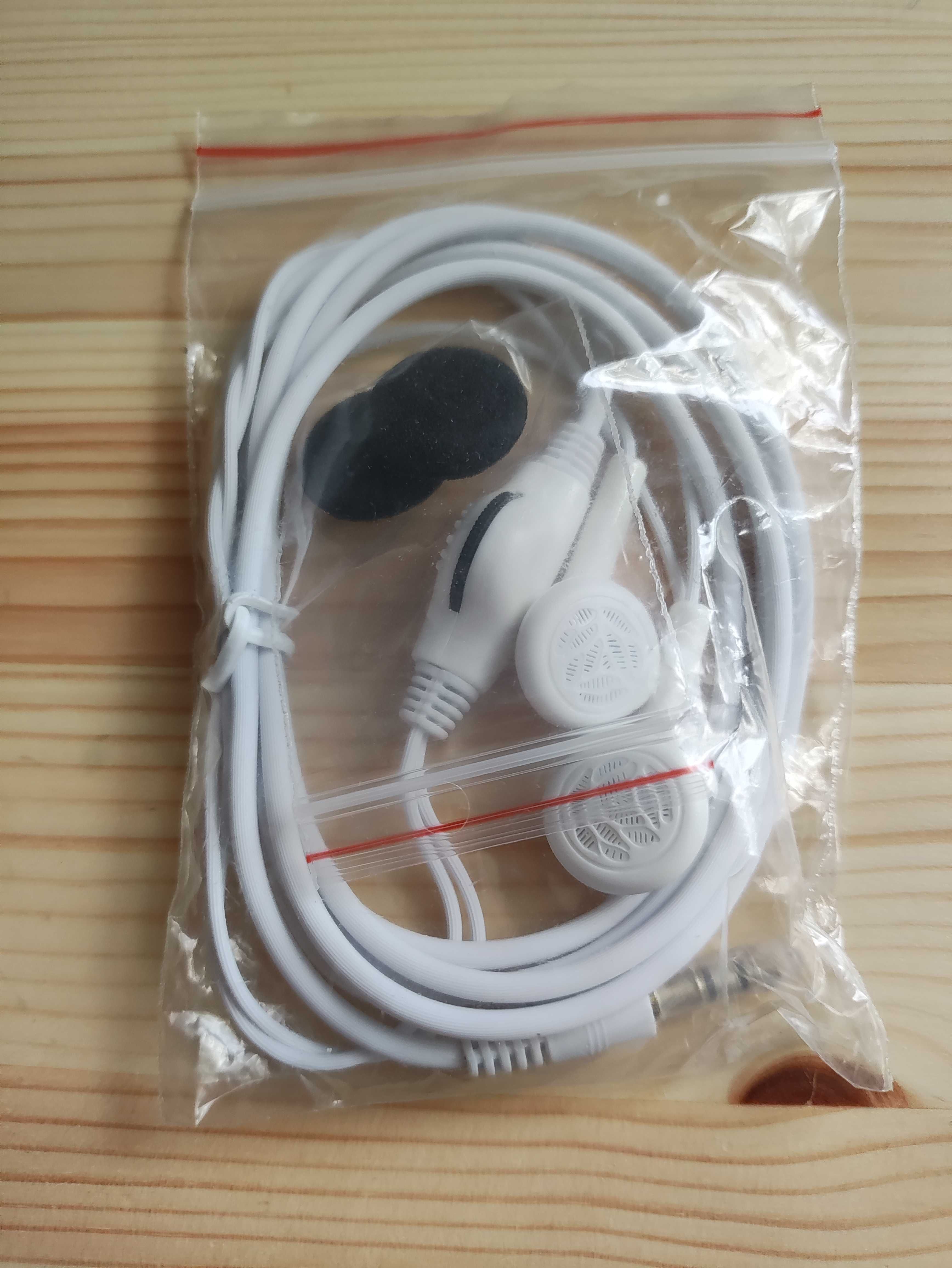 Słuchawki Białe douszne do uszu do odtwarzacza MP3 radia  MP4