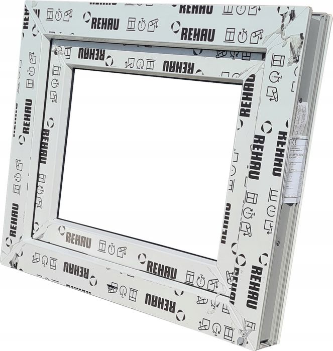 OKNA KacprzaK OKNO PCV 60x50 NOWE Białe 600x500 - Dostępne od ręki!