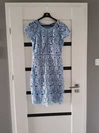 Błękitna sukienka (raz założona)