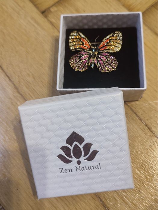 Broszka motyl kolorowa