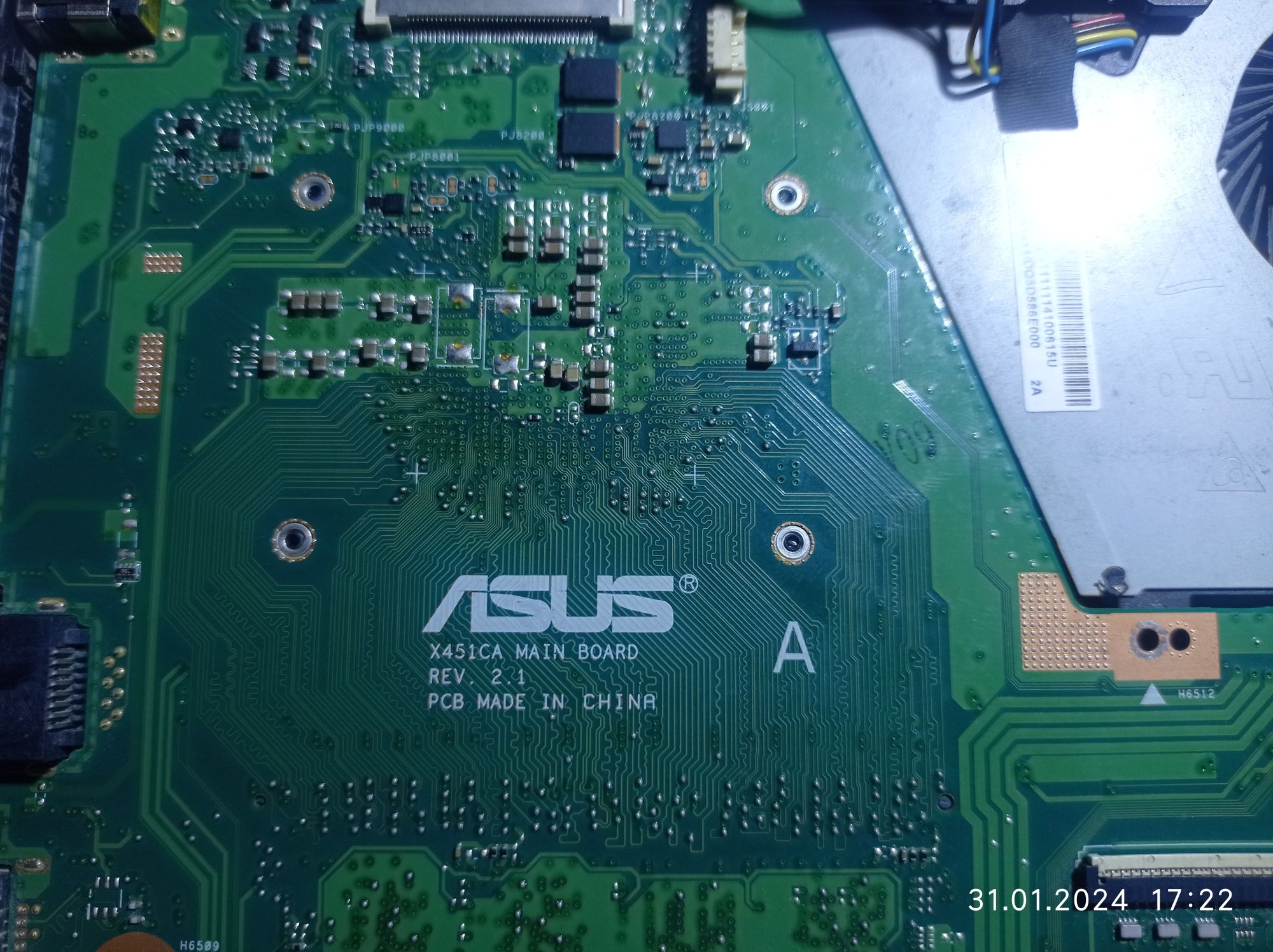 ASUS X451CA.материнська плата