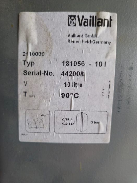 Naczynie przeponowe do kotła vaillan typ  181056