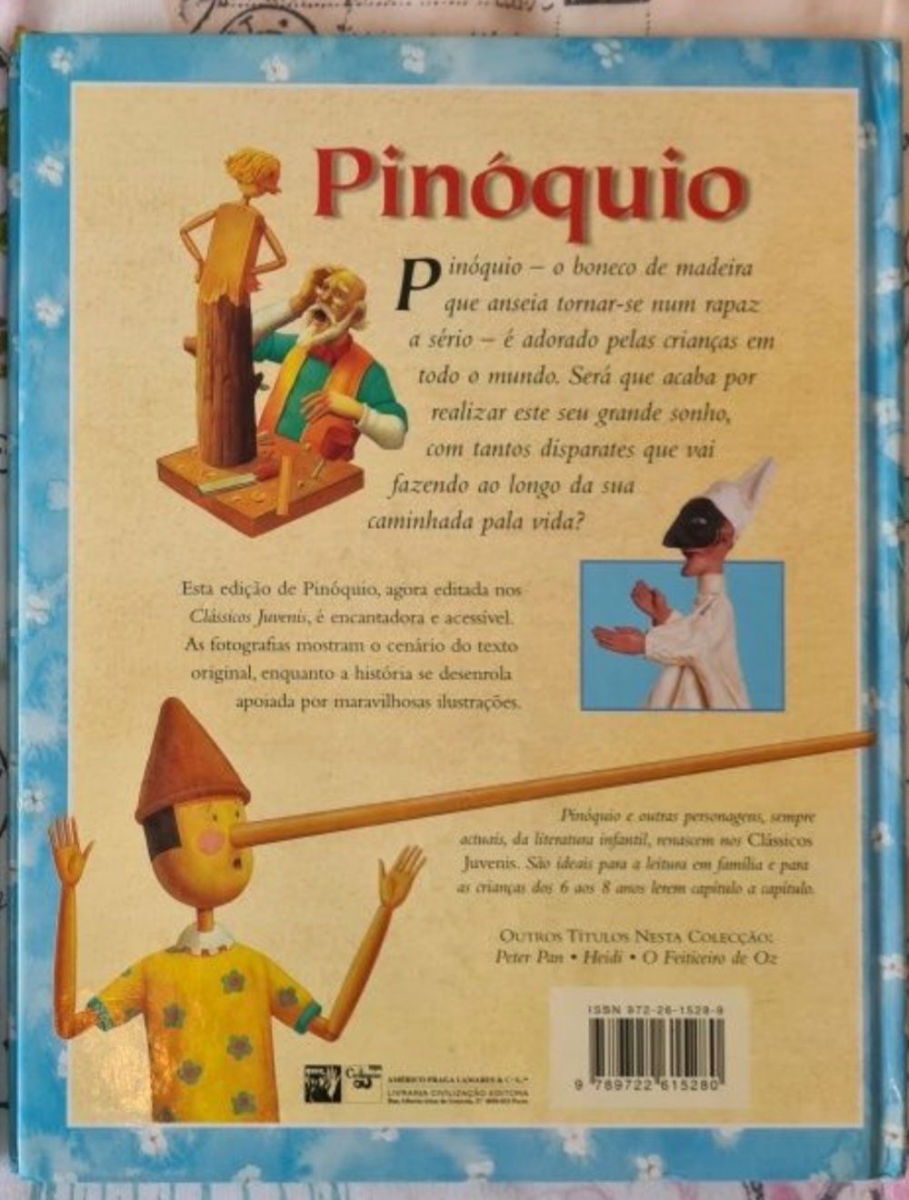 Livro infantil "Pinóquio"