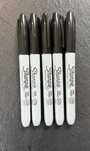 Marker permanentny czarny Sharpie 5 sztuk