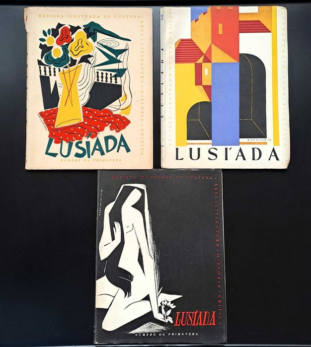 3 revistas Lusíada Cultura e Arte Nº 1, 2, 1952 e Nº 5, 1954 Porto