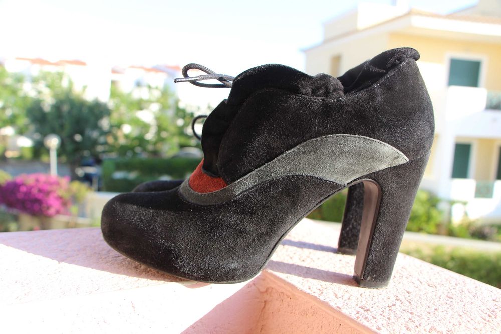 Botins de veludo Miriam