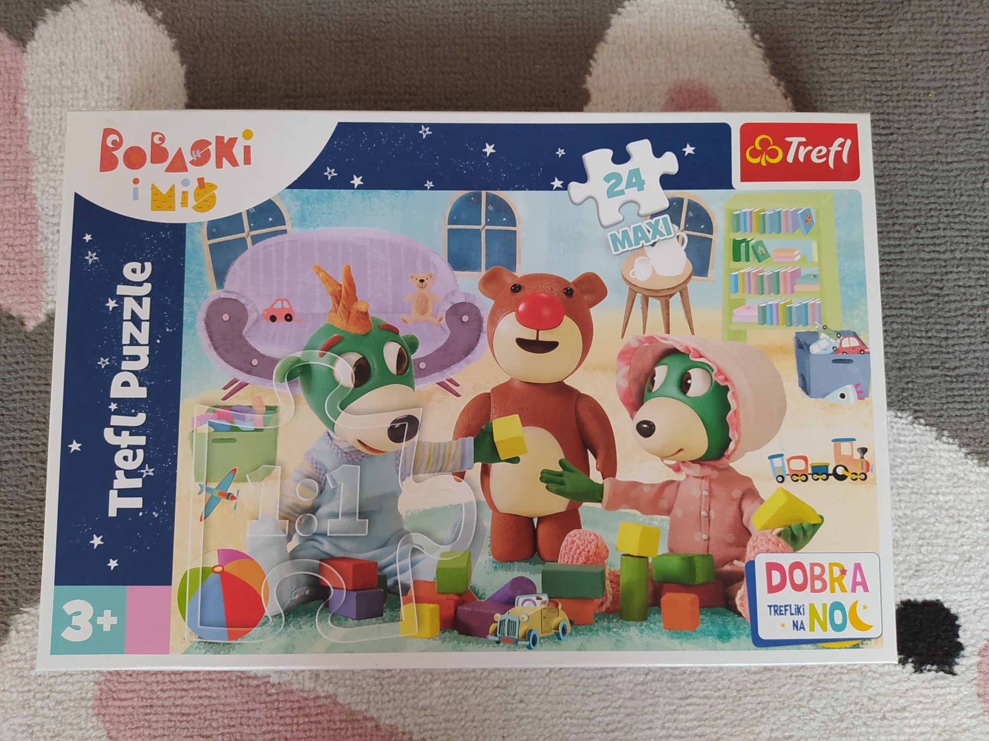 Puzzle trefl 3+ bobaski i miś