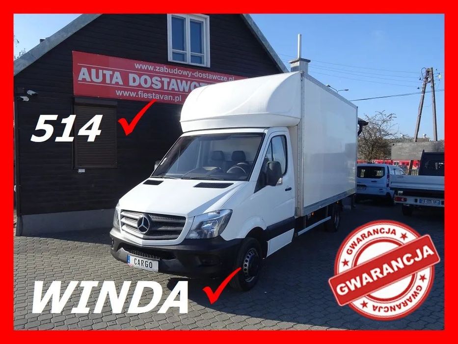 Mercedes-Benz SPRINTER  514 AUTOMAT Bliźniak Kontener Winda Klimatyzacja Drzwi Boczne///