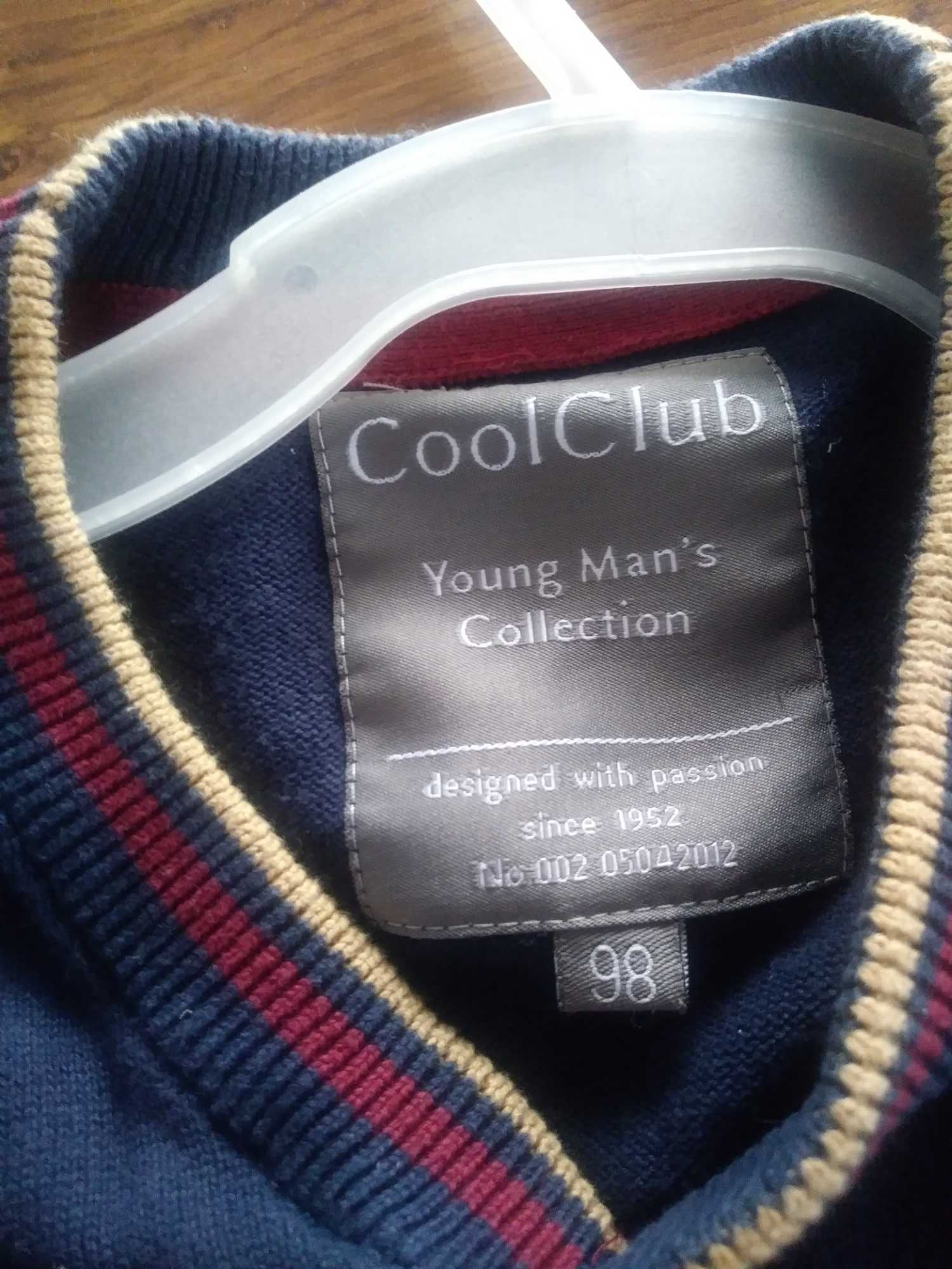 Sweterek reserved cool club rozm 98