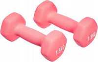 Hantle neoprenowe AmazonBasics Dumbbell Pair 2 x 1.5 kg różowe