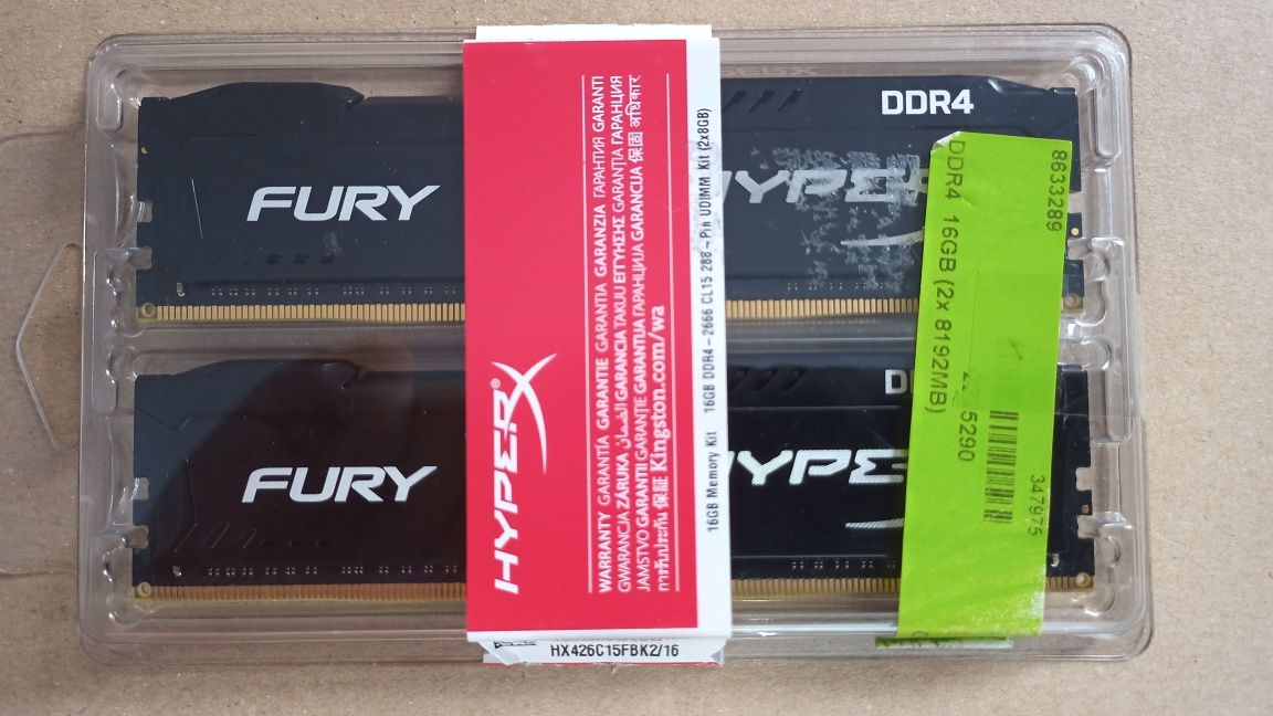 Memória kits DDR3 DDR4