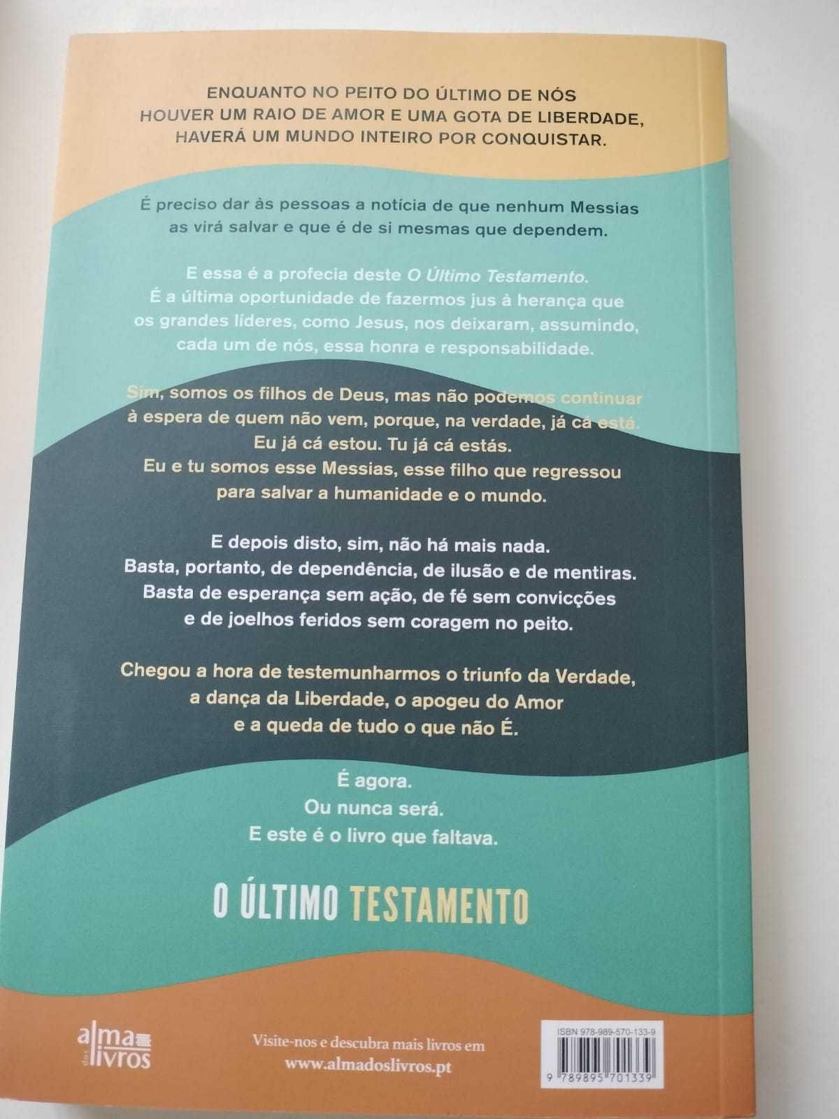 livro " O último testamento" de Gustavo Santos