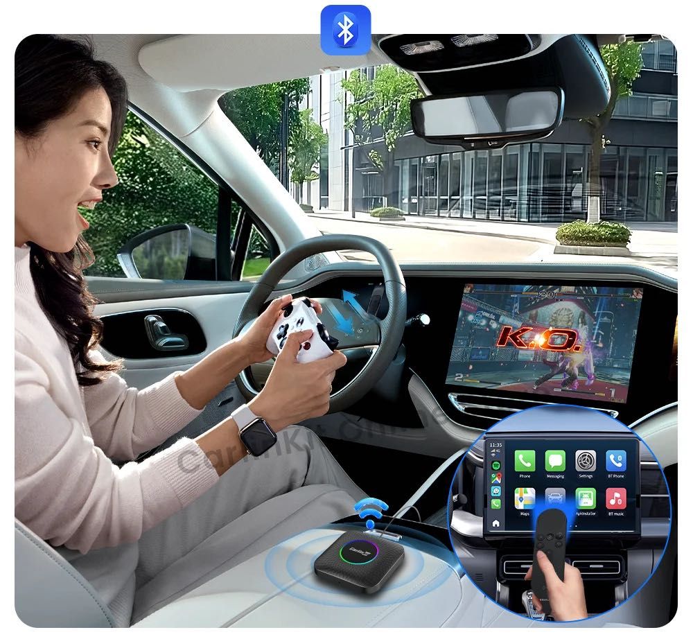 CarlinKit TBox Ambient 4/64 LTE USB Android 13 беспродной CarPlay
