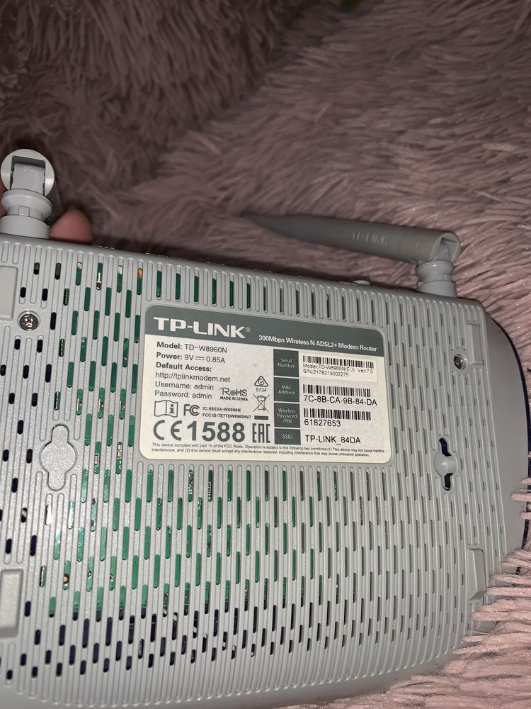 ROUTER WiFi 2.4GHZ TP-LINK TD-W8960N 300 Mb/s