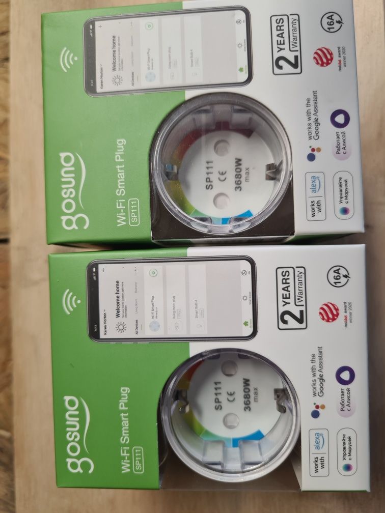 Dwa gniazda smart Wifi Gosund SP111 Supla