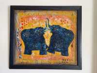 Quadro/ tela de elefantes