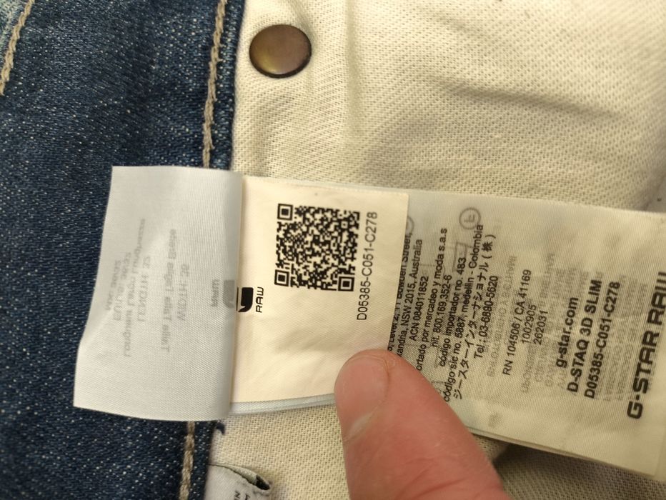 Джинси G-Star Raw D-Staq 3d Slim, w36 l32