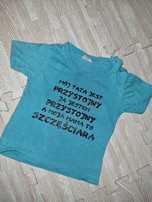T-shirt z napisem Mój tata jest przystojny
