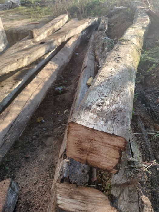 Traves de madeira antiga