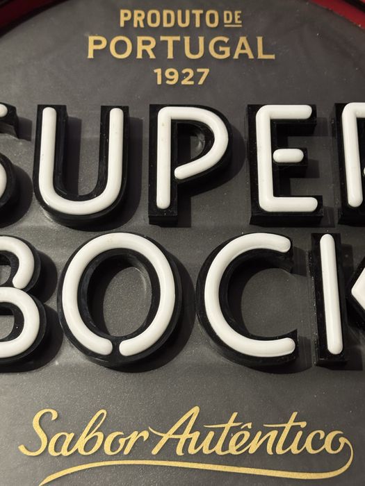 Logo luminoso super bock novo