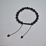 Bransoletka HANDMADE     onyks I lawa wulkaniczna