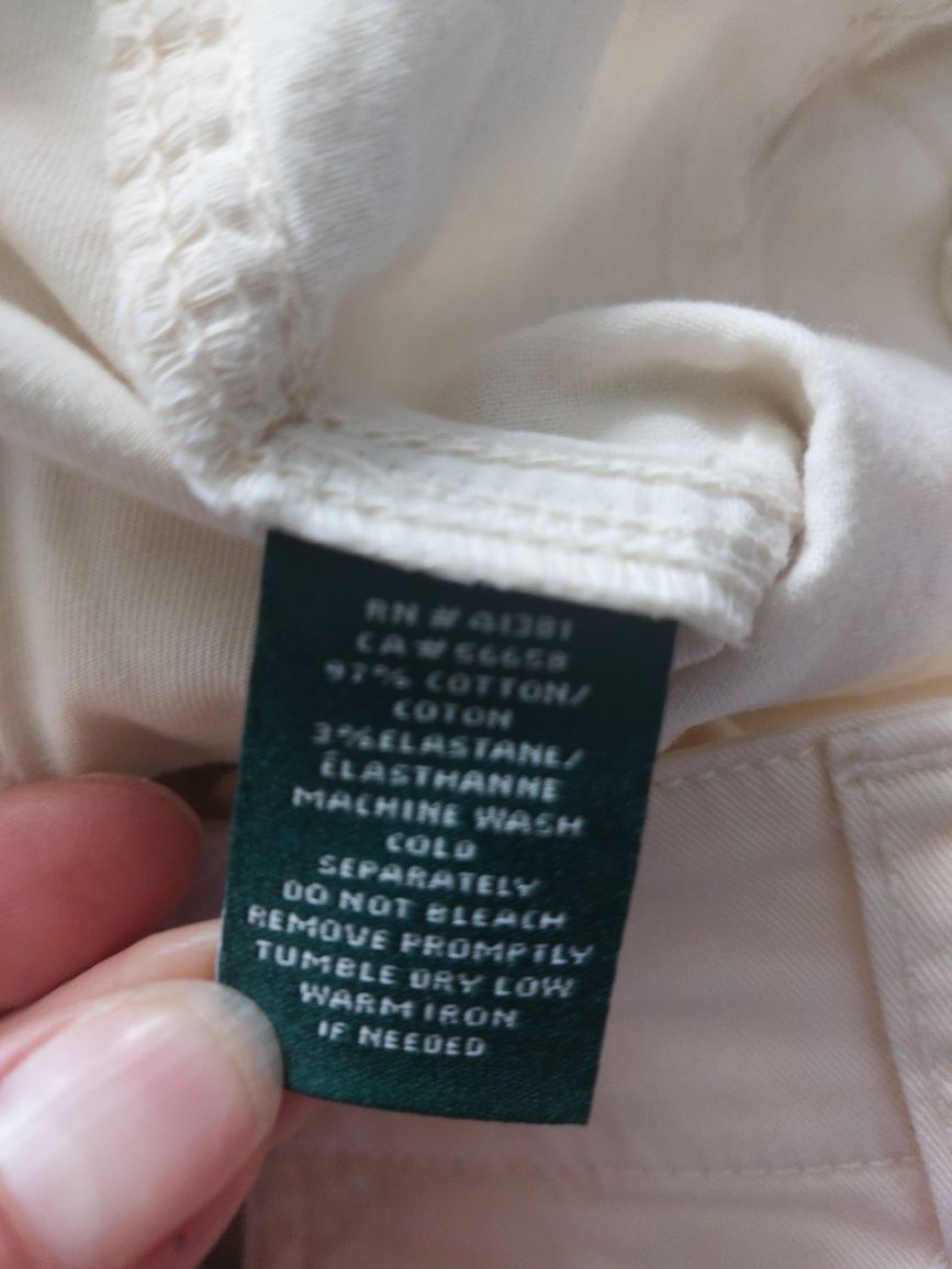 Spodnie damskie bawelniane Ralph Lauren