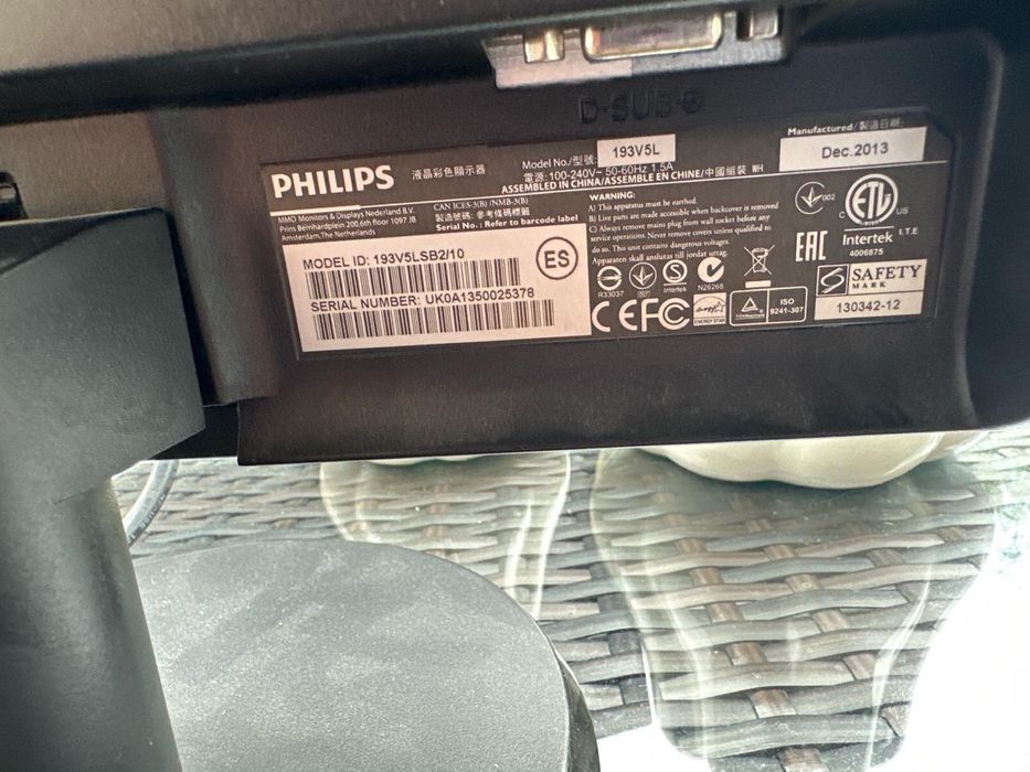 Monitor Philips 193V5L 18,5 cala