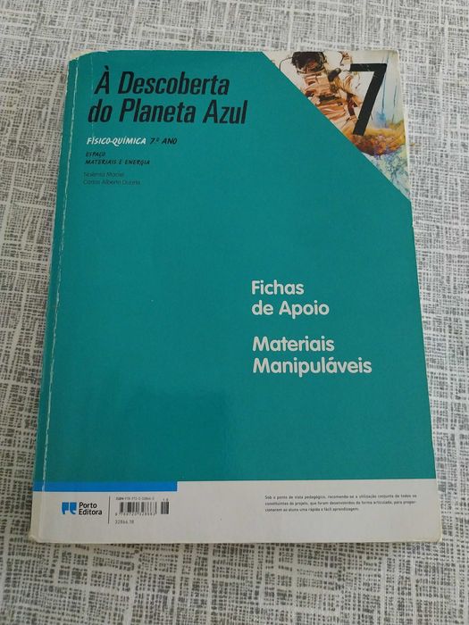 Manuais e caderno de atividades físico química 7° ano