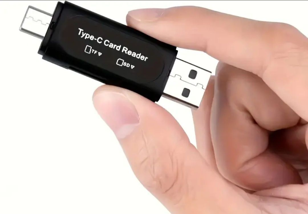 Czytnik kart SD/ TF 4w1 (USB A i USB C)