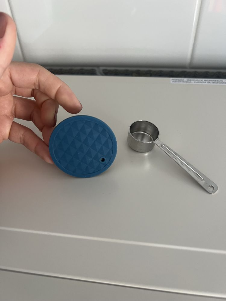Cápsula de café reutilizável em aço inoxidável, Dolce