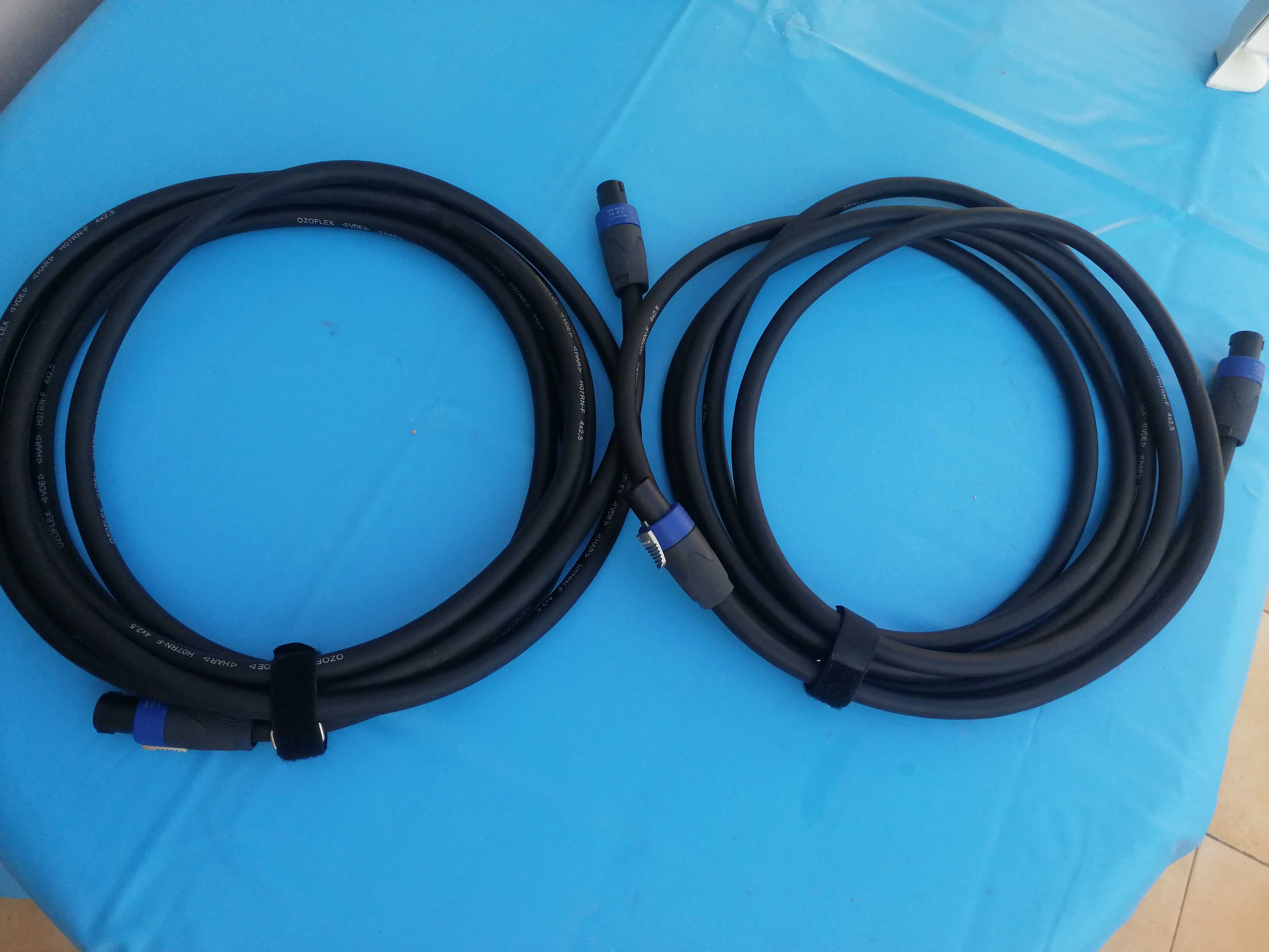 Cabo Profissional para colunas de audio